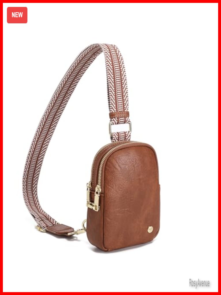 Anti Theft Crossbody Bag With Rfid Blocking Sling Purse Zipper Lock Travel